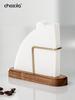 1pc Coffee Filter Paper Holder Filter Paper Rack, Walnut Wooden Filter Paper Stand, Pour Over Coffee Filter Paper Storage