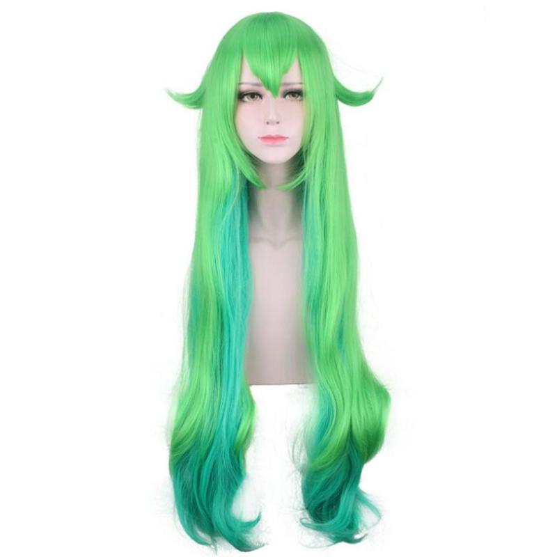 Anime 100CM Women Cosplay Wig The Fae Sorceress Lulu Long Wig Cosplay Costume Soraka Star Heat Resistant Synthetic Hair