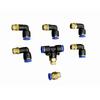 12.4 Ft Push Lock Black Vacuum Fitting Kit Turbo Wastegate & Solenoid for Turbo Vehicles