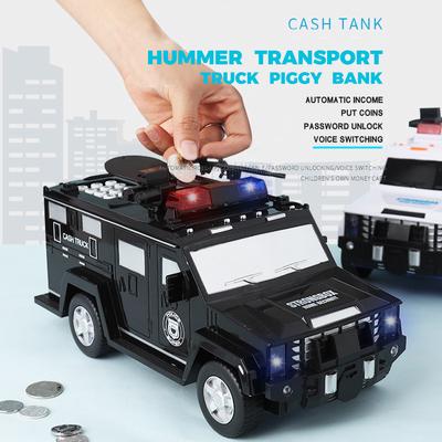 Sparschwein, Geldsparbox, sicheres Auto, LKW, Kunststoff, Passwort für Kinderspielzeug