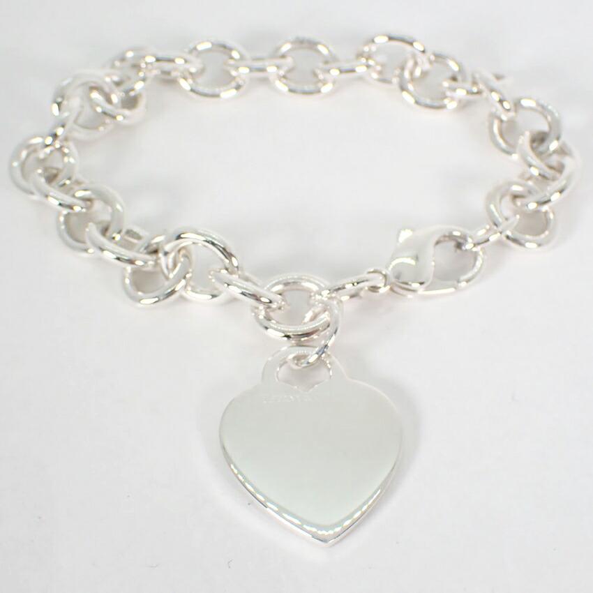 [Used] TIFFANY/Tiffany SV925 Heart Bracelet/g474-81