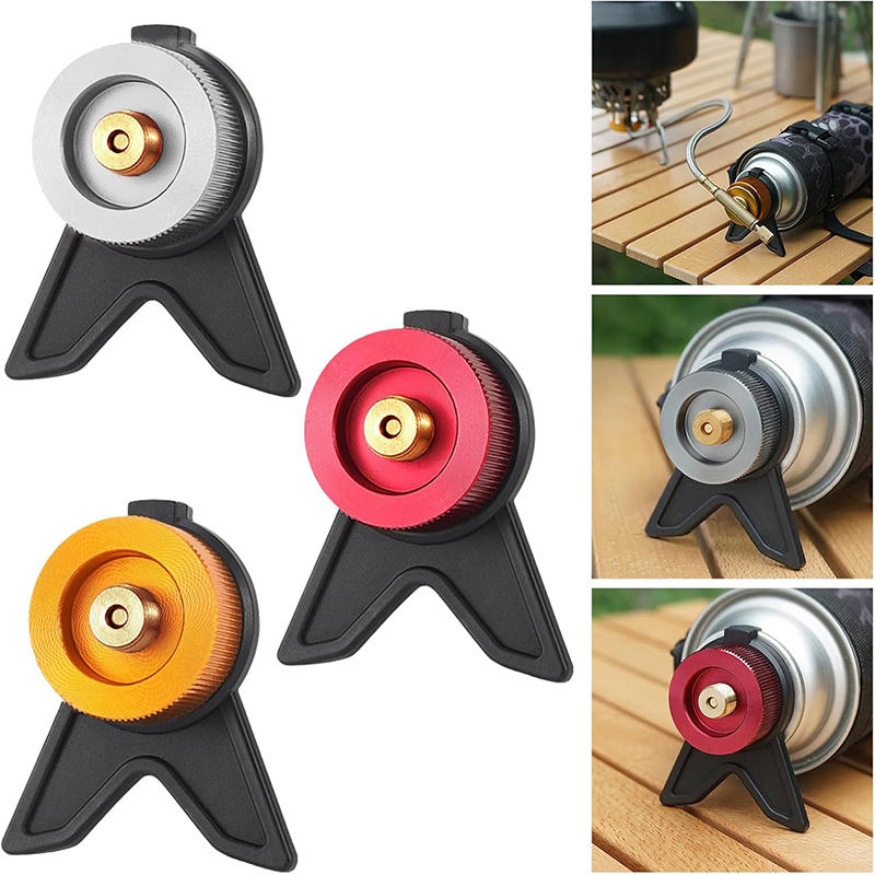 Camping Butane Adapter With Bracket Outdoor Portable Gas Tank Converter For Picnic Hiking Camping Equipment High Quality