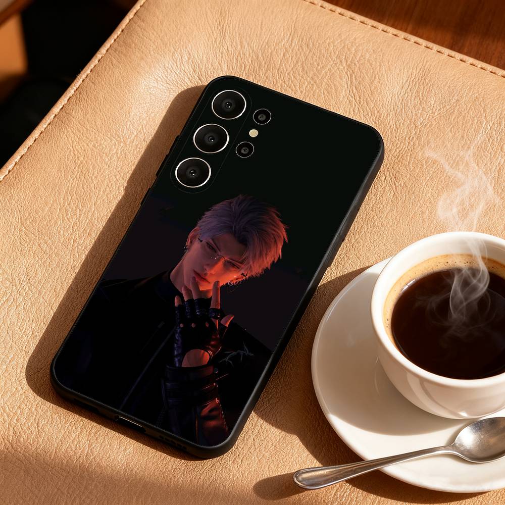 Sylus Love And Deep Space Phone Case For Samsung S26,S25,S24,S21,S22,S23,S30,Ultra,S20,FE,Lite,10,9,Black Cover