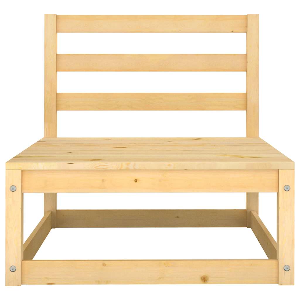 2 Piece Garden Lounge Set with Cushions Solid Pine Wood