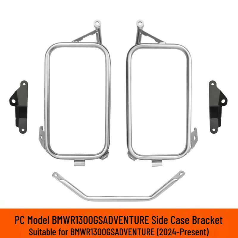 Aluminum Alloy Motorcycle Side Box Set with Tail Wing & Handlebar Mount for R1300GS Rear Rack ADV