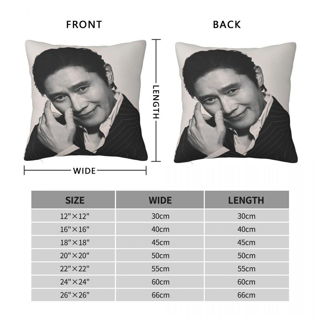 Lee Byung Hun Actor Pillowcase Stuff Printing Cushion Cover Throw Pillow Cover Seater Decoration Square Multi Size