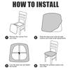 1pc Waterproof Dining Room Chair Cover Seat Covers Spandex Removable Washable Elastic Seat Covers For Dining Home Hotel