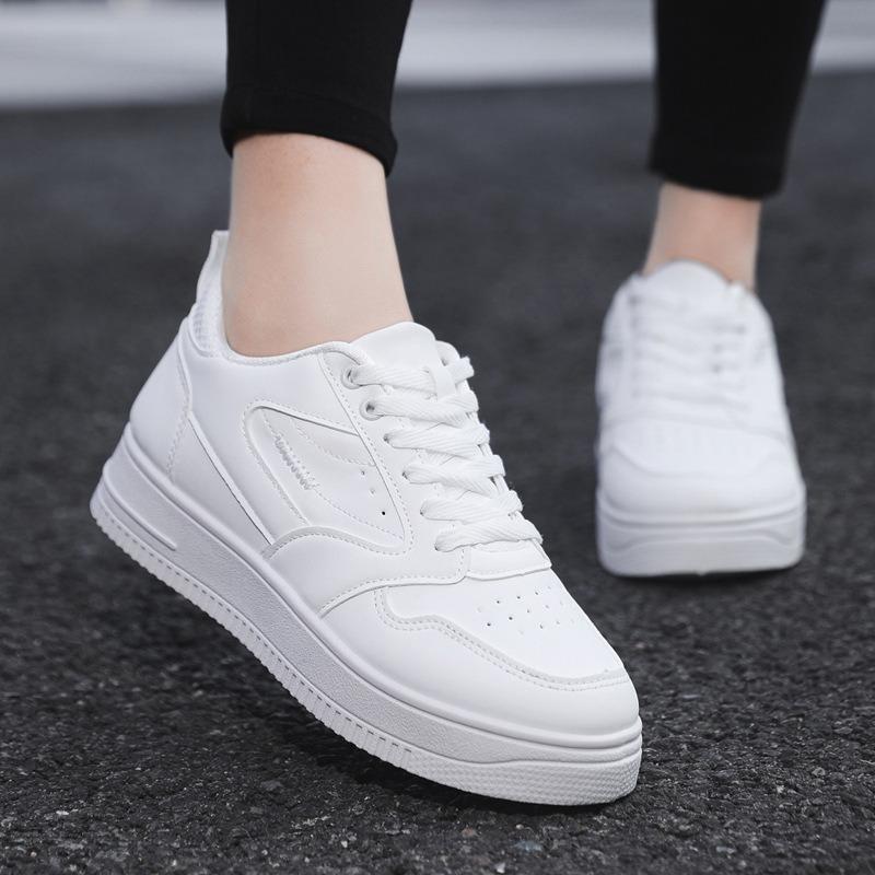 Women's Shoes Little White Shoes New Breathable Soft-soled Sports Shoes Student Military Training Platform Casual Board Shoes