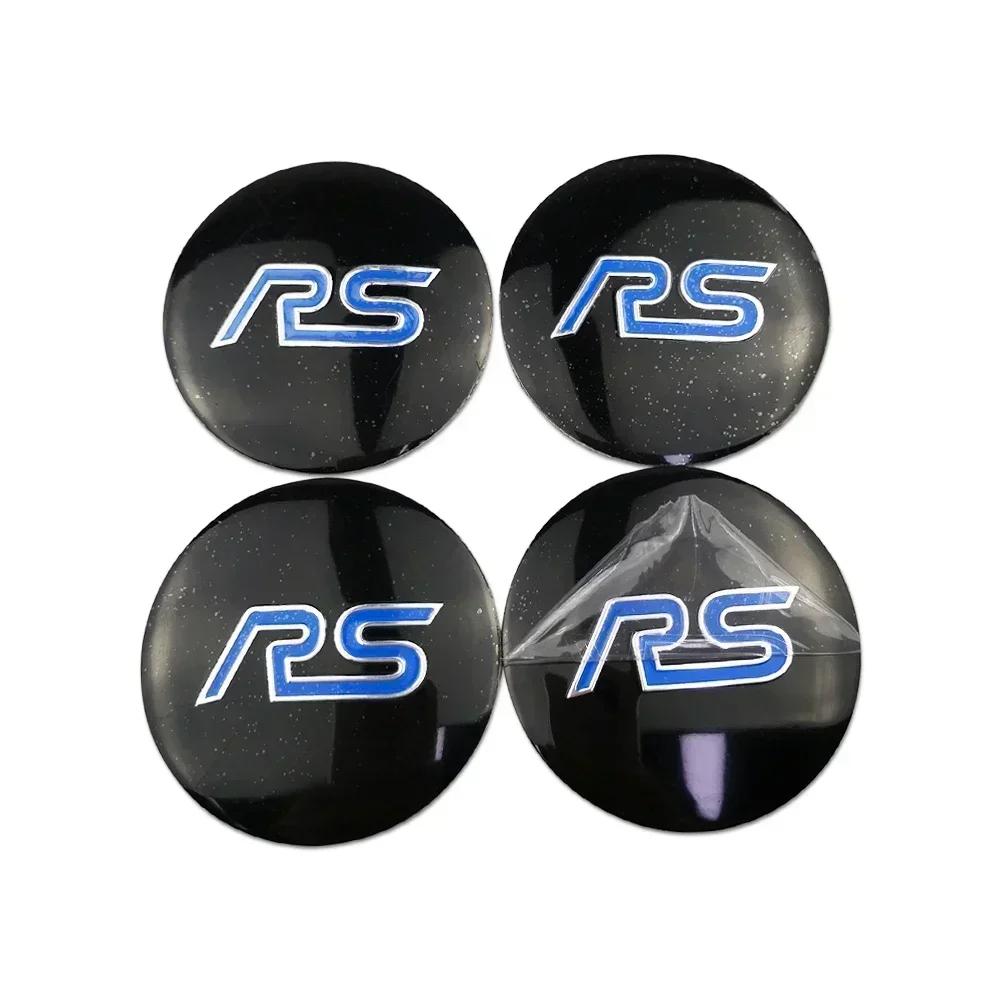 Car Sticker 2025 Hot New 56MM Car Decals Wheel Rims Center Hub Stickers for Ford Kuga Fusion Shelby ST RS Mondeo Focus 2 3 Fiest