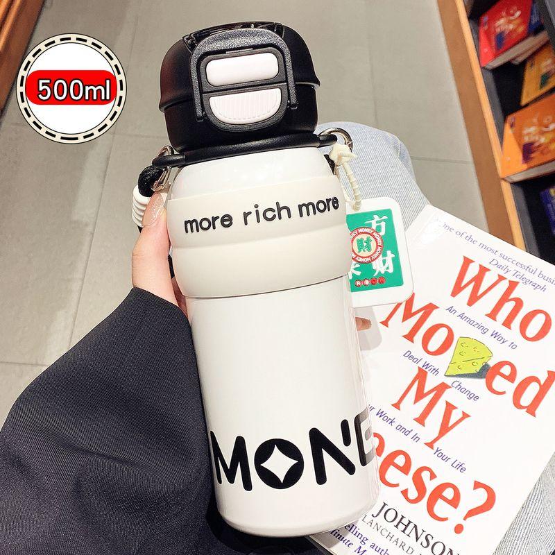 Large-Capacity Thermos Cup for Women 2025 New Model High-Value Dual-Use Cup for Students Portable 316 Stainless Steel Straw Cup