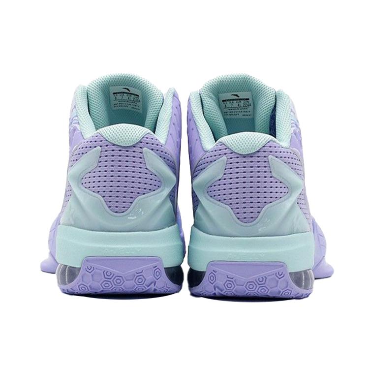 New Anta KT3 KT Team Shock Absorbers Slip Resistant Abrasion Resistant High top Basketball Shoes Purple Blue 11741105-7