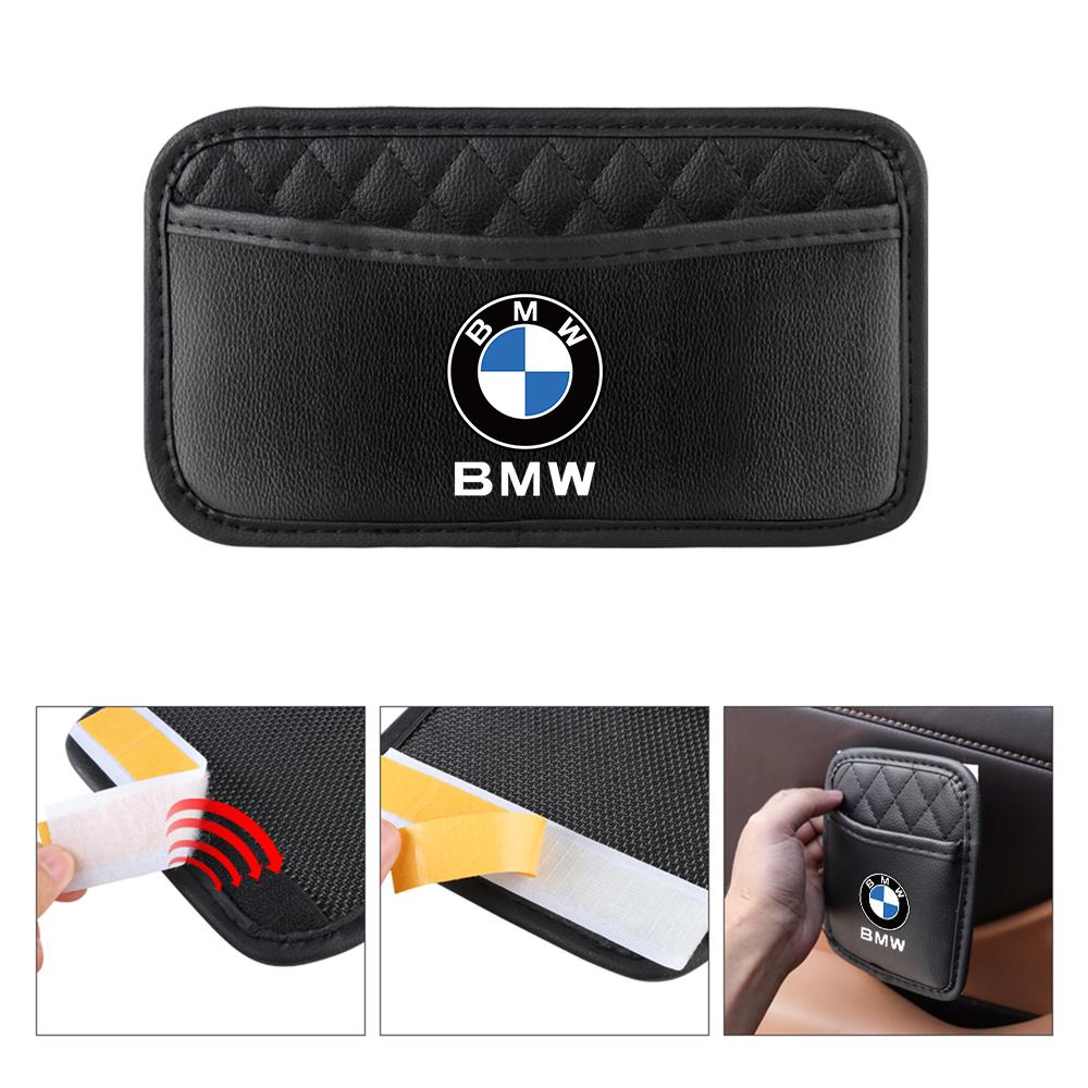 1 buc Organizatoare Adezive pentru Mașină Genți de Buzunar Cutie de Depozitare Auto Geantă de Colectare Pentru Carduri Telefon Cheie Pungă Lipicioasă Pentru BMW M Performance