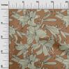 oneOone Tkanina bawełniana Flex Brown Florals Quilting Supplies Print Sewing Fabric By The Yard 40 Cal