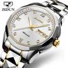 JSDUN 8813 Herren Mechanische Uhr Perfektes Stahlarmband Wasserdichtigkeit Kalender Einfache Freizeit Armbanduhr