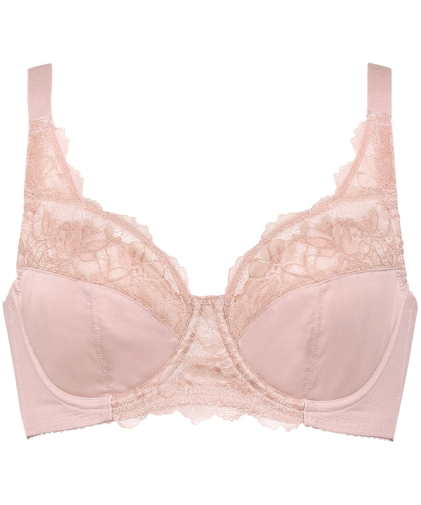 

Бюстгальтер с полной чашкой PO с чистой тканью внутри и надежным крылом/Wacoal, KB2114, женский, C75, спина, чашки из смесового хлопка, посадка.