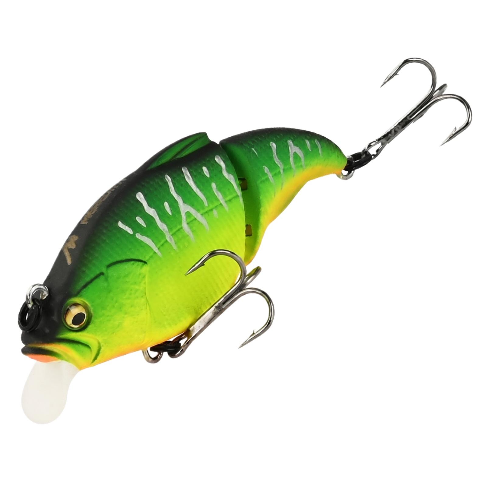 

Fishing Lure VIB Hard Bait with Rattle Beads Slow Floating Vibration Lure for Freshwater Bass Pike Perch Trout Fishing Tackle one size зелений