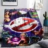 1 STuks Ghostbusters Print Flanellen Deken, Hoge Kwaliteit, Alle Seizoenen, Woondecoratie, Warmte en Comfort, Perfect voor Kerstcadeaus