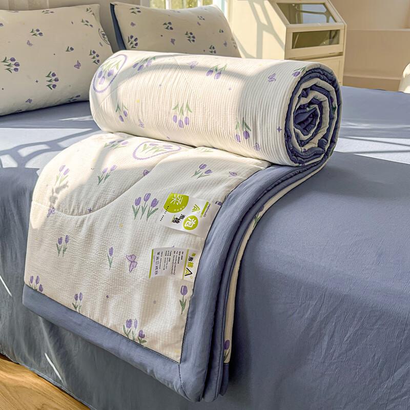 Bedruckte Sommer-Bubble-Baumwoll-Steppdecke