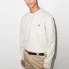 Polo Ralph Lauren Logo Embroidered Crewneck Sweatshirt Men Sweatshirt Gray White 710675313-020