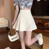 Women's Spring Summer Plus Size A-Line Short Umbrella Skirt Pleated Puffy Underlay Casual All-match Versatile Skirt-Trousers Academic Style