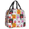 Kawai Cats Thermal Insulated Lunch Bag Women Cute Animal Kitten  Tote for School Office Outdoor Storage Food Bento Box