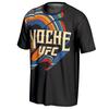Maglia da Uomo UFC Rossa/Blu Ottagono di Parigi Moda Maglia da Calcio Street Fashion T-shirt Sportiva Casual a Maniche Corte