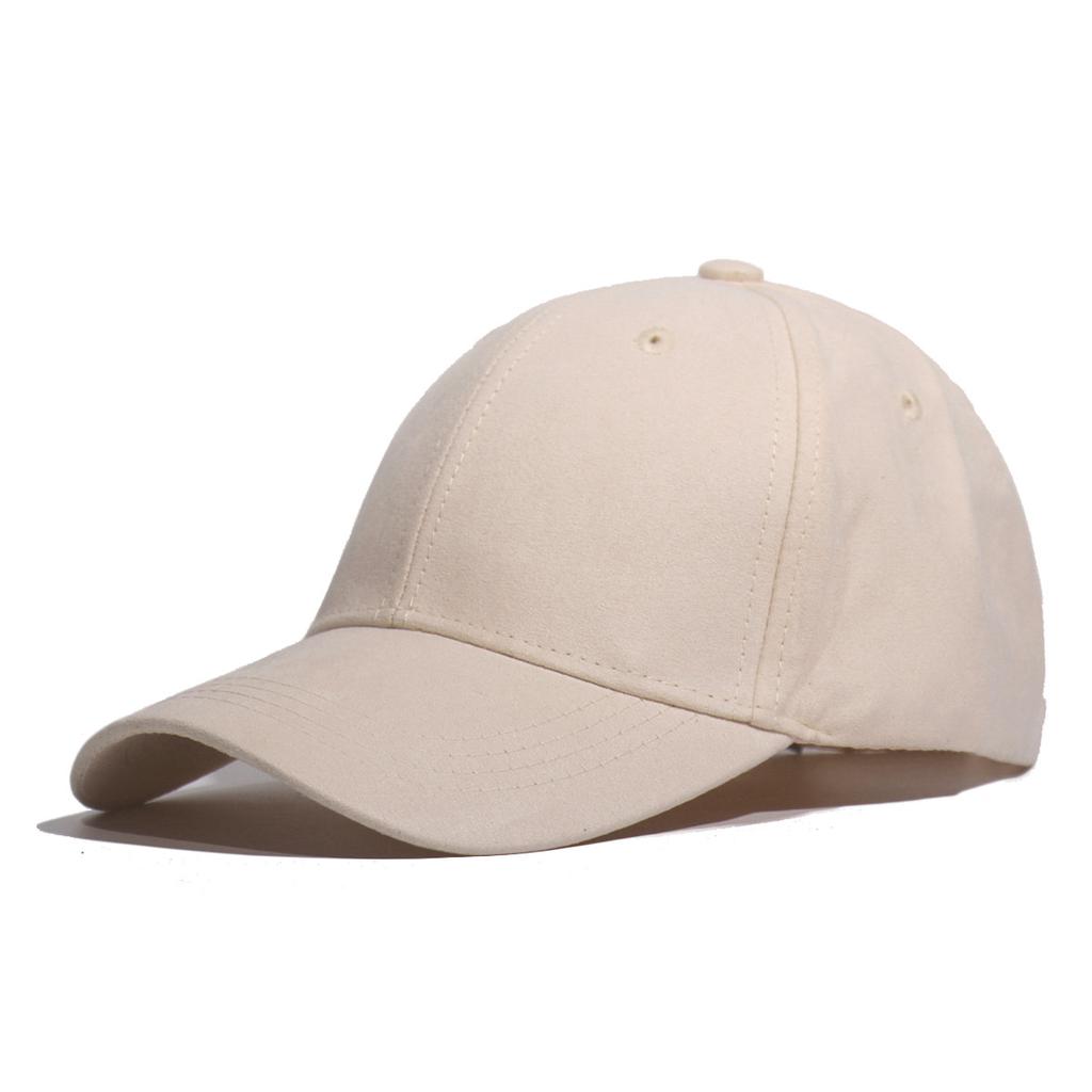 Fashion Suede Baseball Caps For Men Women Autumn Winter Solid Retro Snapback Hip Hop Hat Unisex Street Adjustable Sun Visor Caps