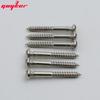 6 Pcs Electric Guitar Bridge Saddles Tremolo System Bridge Tailpiece Mounting Fixed Screws With Notch Guitar Accessories