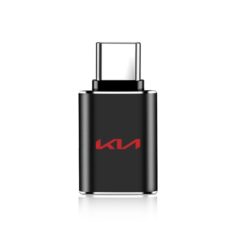 Car Charging Adapter Type-C To USB Converter Car Accessories For KIA Rio Ceed Sportage Cerato Soul Sorento Flip R K2 K3 K5 k6 K7 K8 Soul