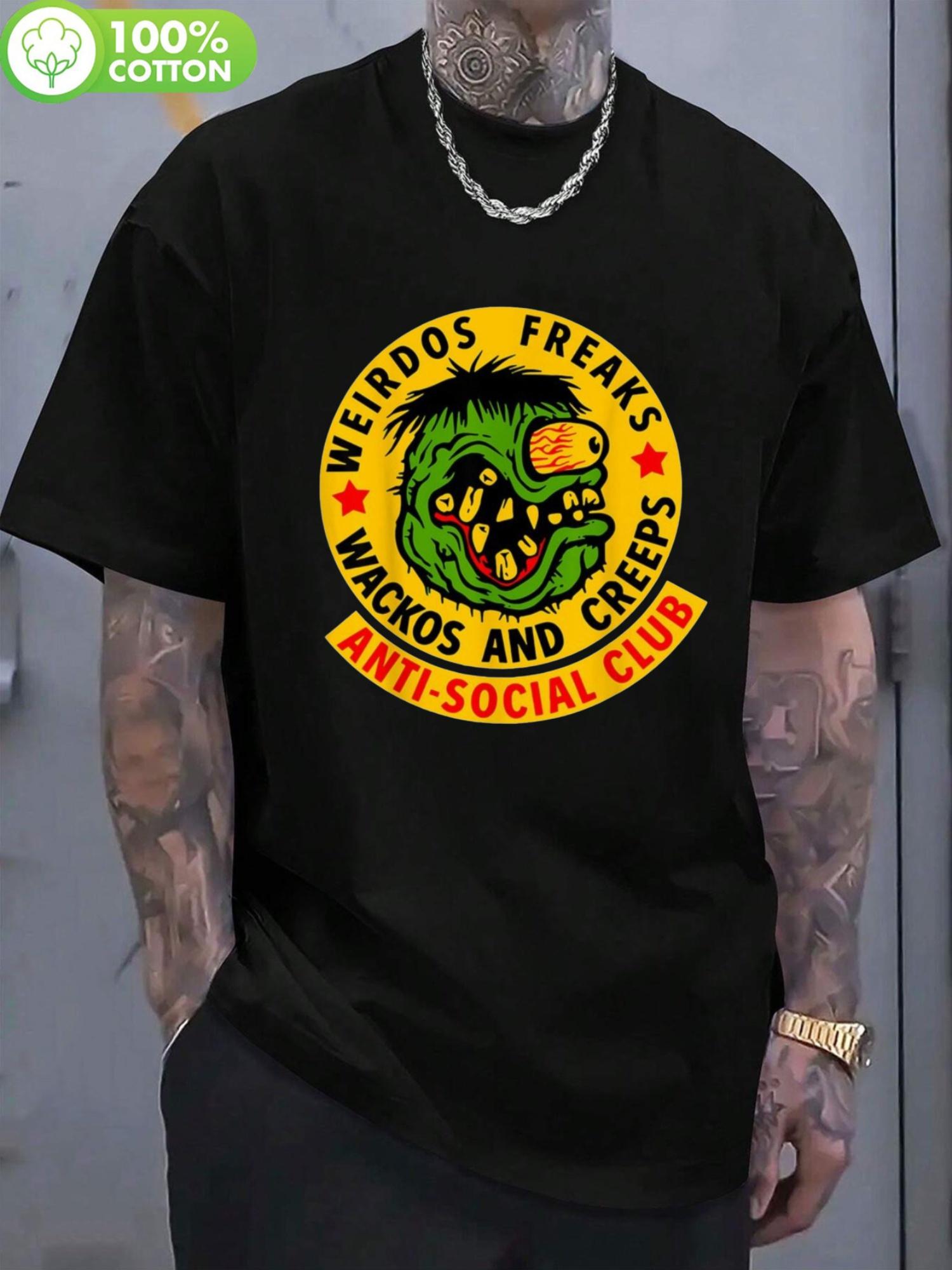 

1pc Weirdos Freaks Wackos and Creeps Cotton T-shirt - Stretchy XL