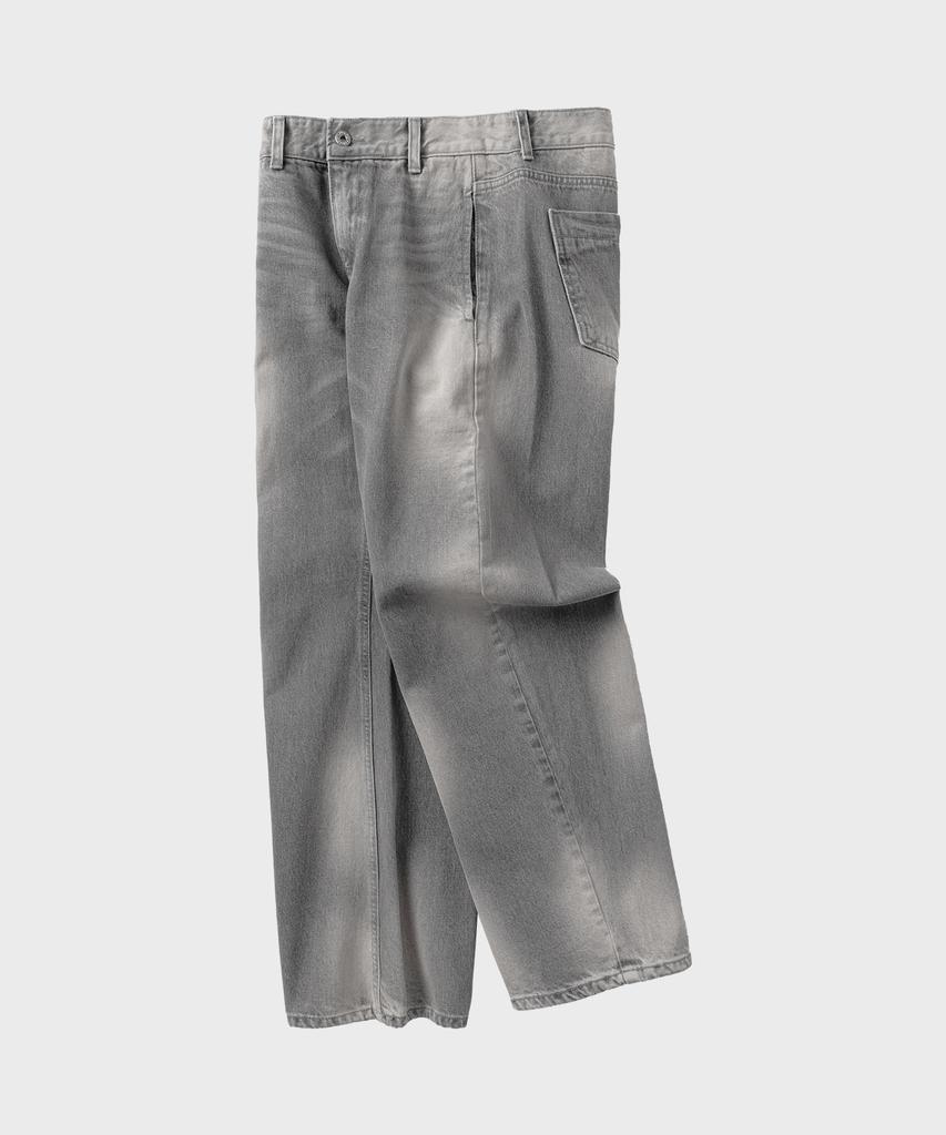 NONBLANK Curved Washed Denim Pants_Grey