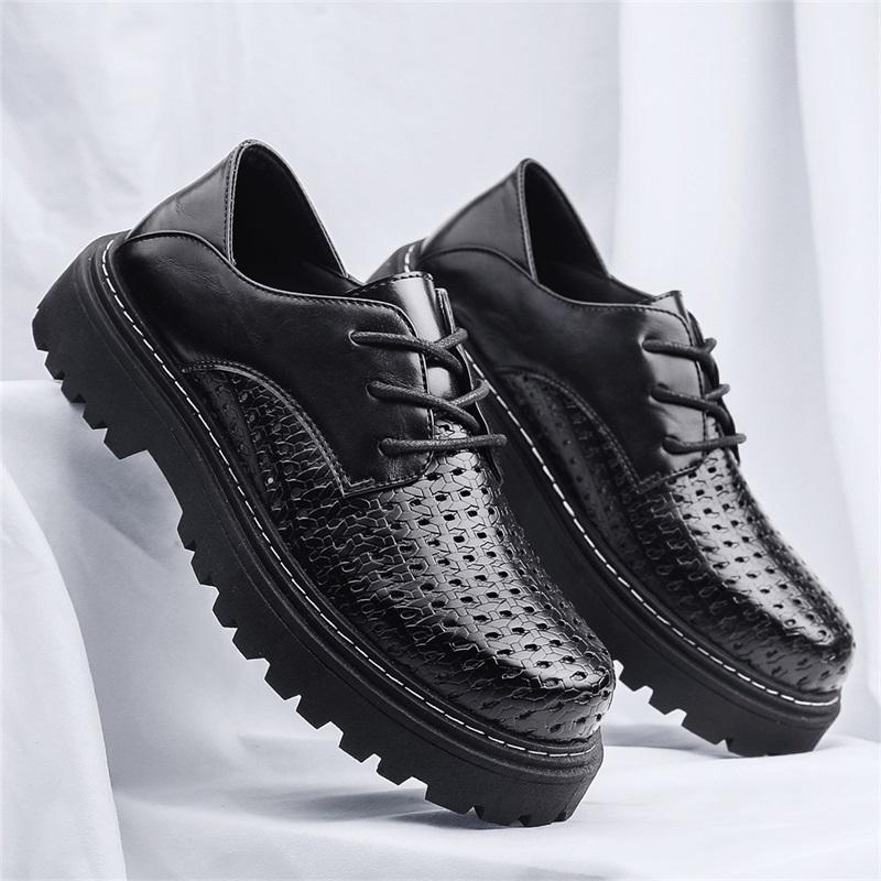 

Fashion CYYTL Men Dress Shoes Leather Work Casual Office Business Loafers Platform Sneakers Outdoor Walking Sport Luxury Designer Summer 44