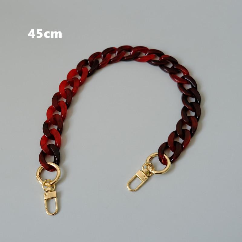 New Fashion Woman Handbag Accessory Chains Detachable Replacement White Red Blue Bag Strap Women Shoulder Resin Phone Case Chain