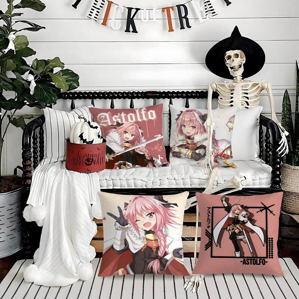 Game F-Fate Grand Order Astolfo Pillow Case Printing Pillowcase Living Room Sofa Cushion Cover Bedroom Room Decor