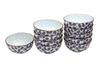 Castle Enterprise Everyday Lightweight Mini Bowl Series, Openwork Arabesque Lightweight [Mini Bowls], Set of 10, Diameter 16.2cm X Height 8cm