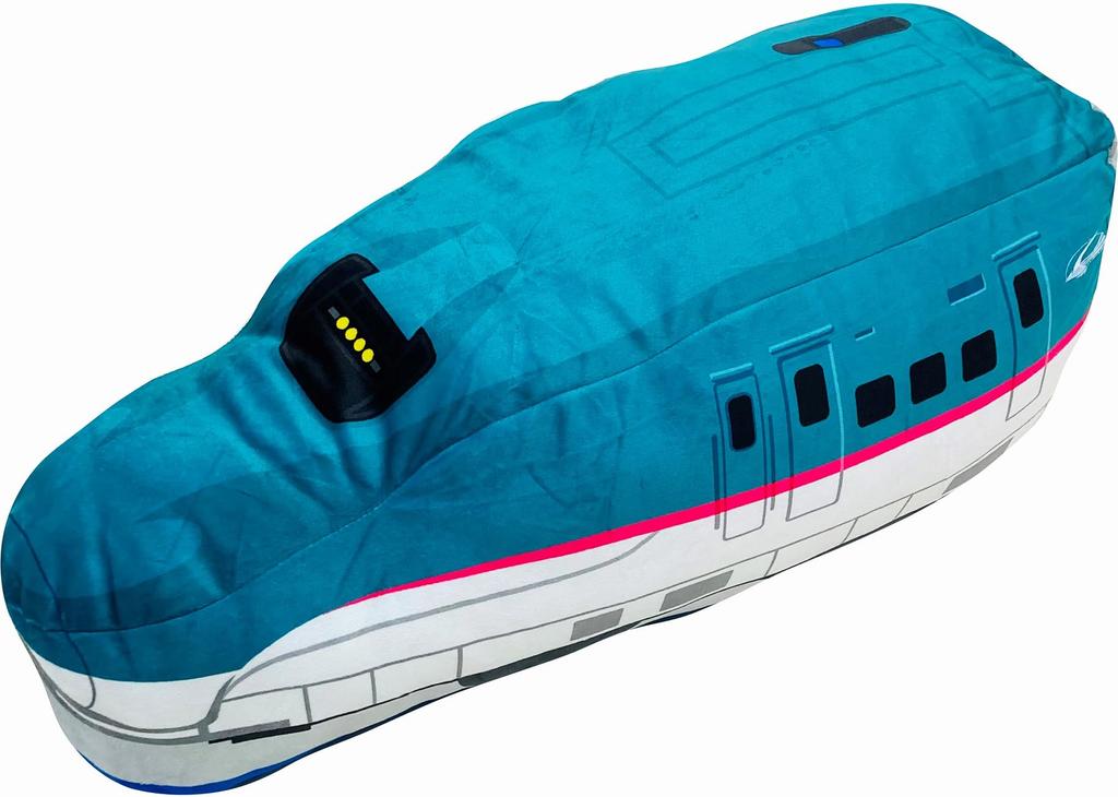 MORIPiLO Plarail Body Pillow Cushion 60x23x23cm Character Goods Sleeping Pillow Plush Hayabusa Green Morishita 4621535