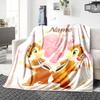 Coperta personalizzata con nome 'n' Dale Adventure per Divano e Letto, Coperta Peluche Accogliente e Morbida Super Morbida e Calda per Autunno e Inverno. 0908425