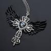 Angel Crossed Necklace Women Sweater Chain Female Hip-hop Non-fading Jewelry