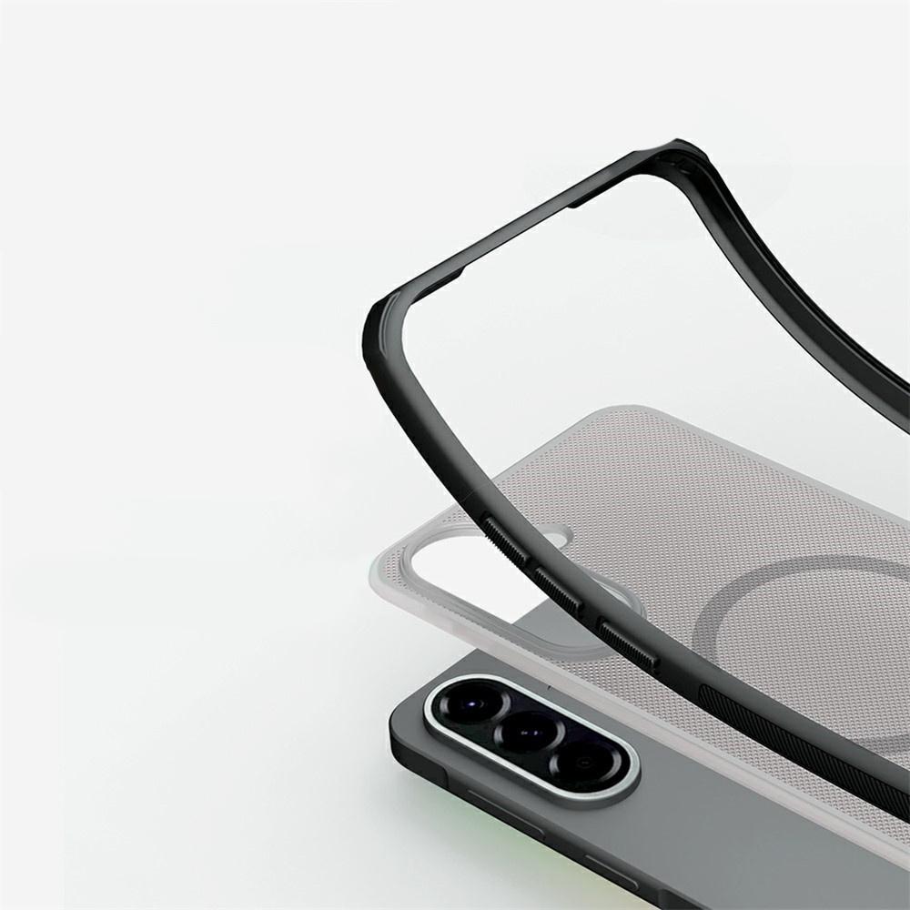 NILLKIN Case for Samsung Galaxy A57 5G, Frosted Shield, for MagSafe, Clear / Black