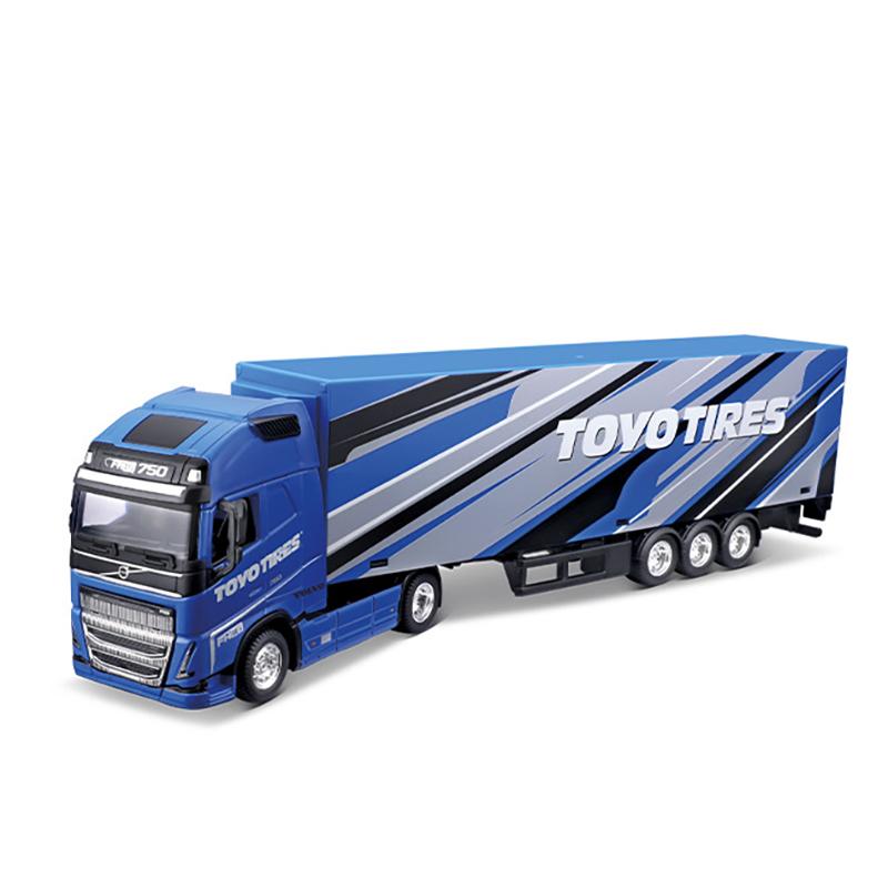 1:43 וולוו FH16 גלובטרוטר 750 XXL נגרר דגם רכב מסגסוגת Diecasts & כלי רכב צעצוע דגם רכב מיניאטורי צעצוע לילדים