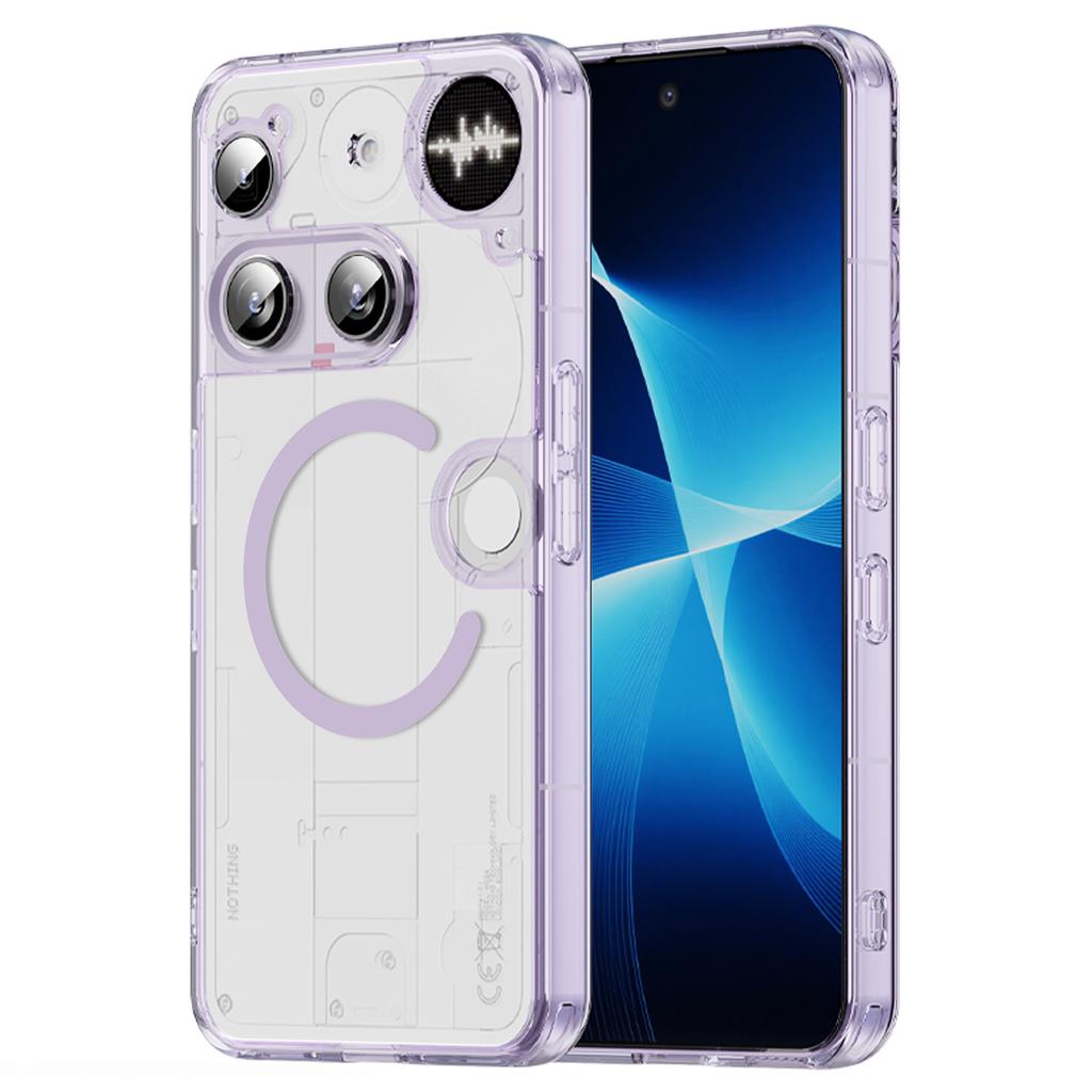 Nothing Phone 3 Clear Phone Case,Non-Yellowing Magnetic Phone Case for Nothing Phone 3