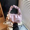 Popular bags women's new trendy fashion pleated handbags, high-quality textured shoulder messenger bags