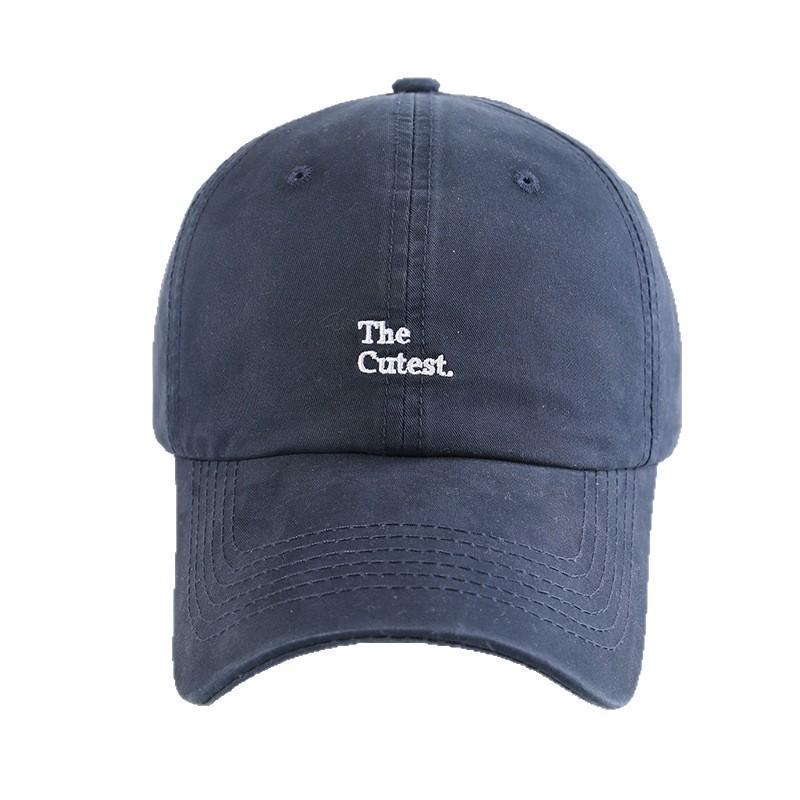 Spring Summer Unisex Cotton Embroidered Letter Baseball Cap For Sun Protection