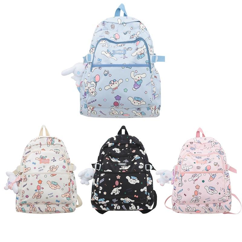 Cute Cartoon Shoulder Bag For Girls Large Capacity Waterproof Nylon Material