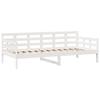 Daybed with Drawers White 90x200 Cm Pine Wood