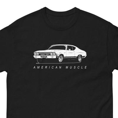 1968 Chevelle Shirt, Mens American Muscle Car Enthusiast T-Shirt Unisex T-Shirt