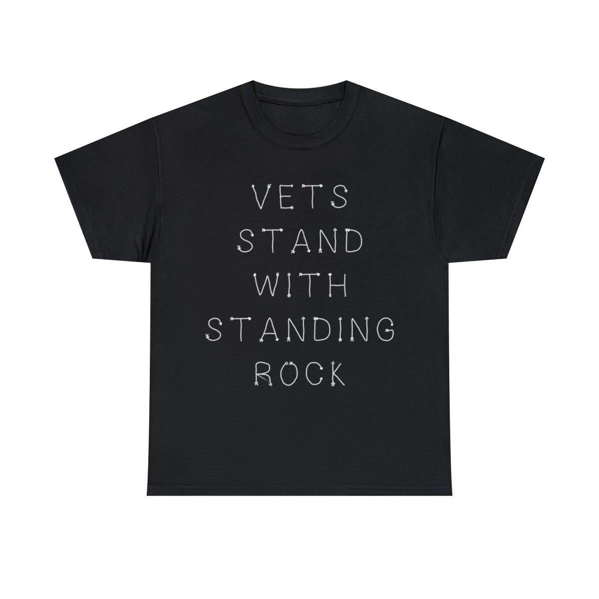 

Vets Stand With Standing Rock Graphic Tee Shirt, S-5XL S