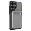 Case for Galaxy S26 Ultra - Leather/PU, Gray, With Stand