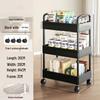 Compact Multi-Layer Trolley for Kitchen, Bedroom, or Bathroom Storage