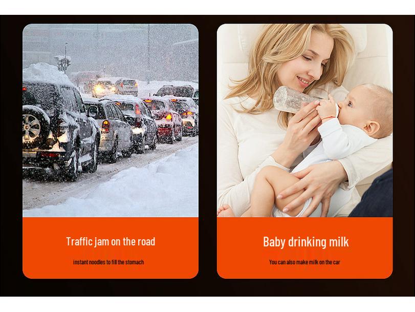 Universeller elektrischer Wasserkocher für das Auto zum Kochen von Wasser